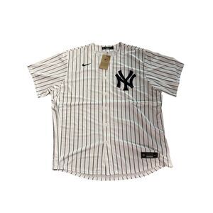 Nike New York Yankees Men's 2XL Pinstripe Baseball Jersey White